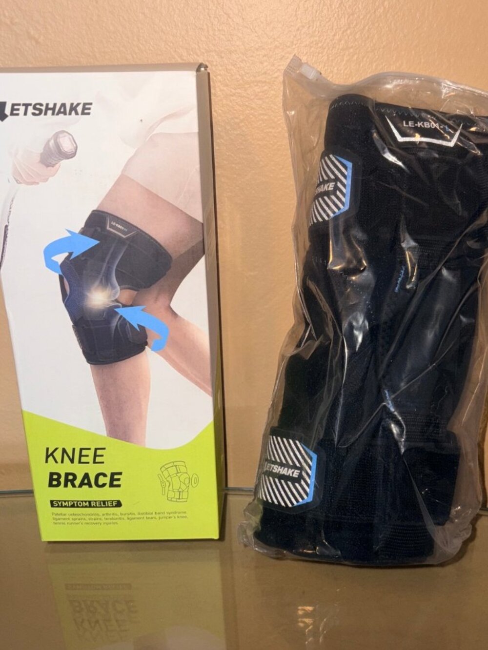 LetsShake NEW Hinged Knee Brace Large Side Stabilizers Pain Relief Support Brace